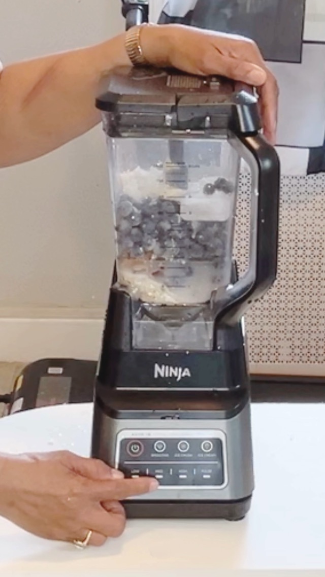 Watch This ninja blender it blends and popularize nuts and fruits